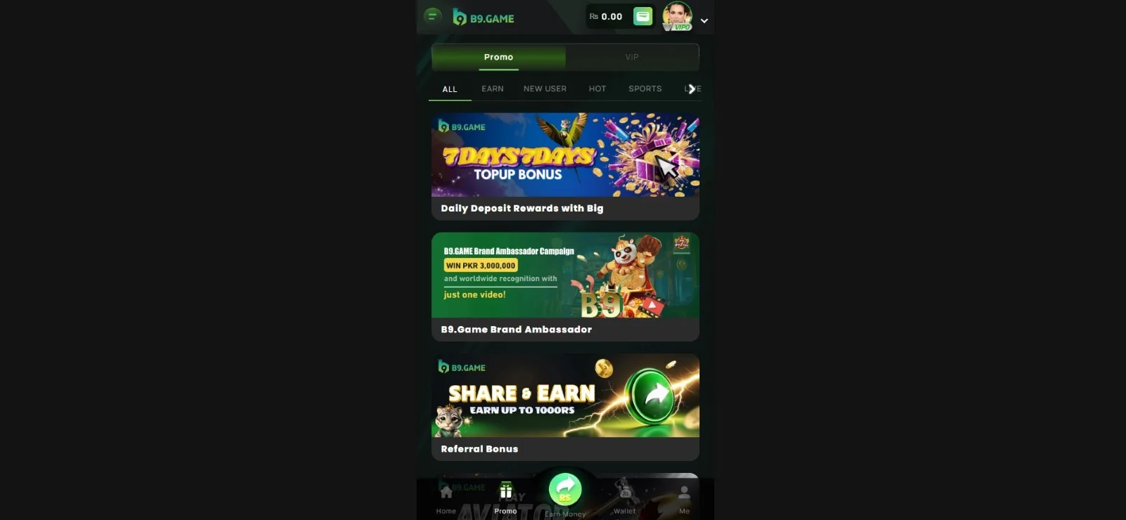 B9 game that get your bonus
